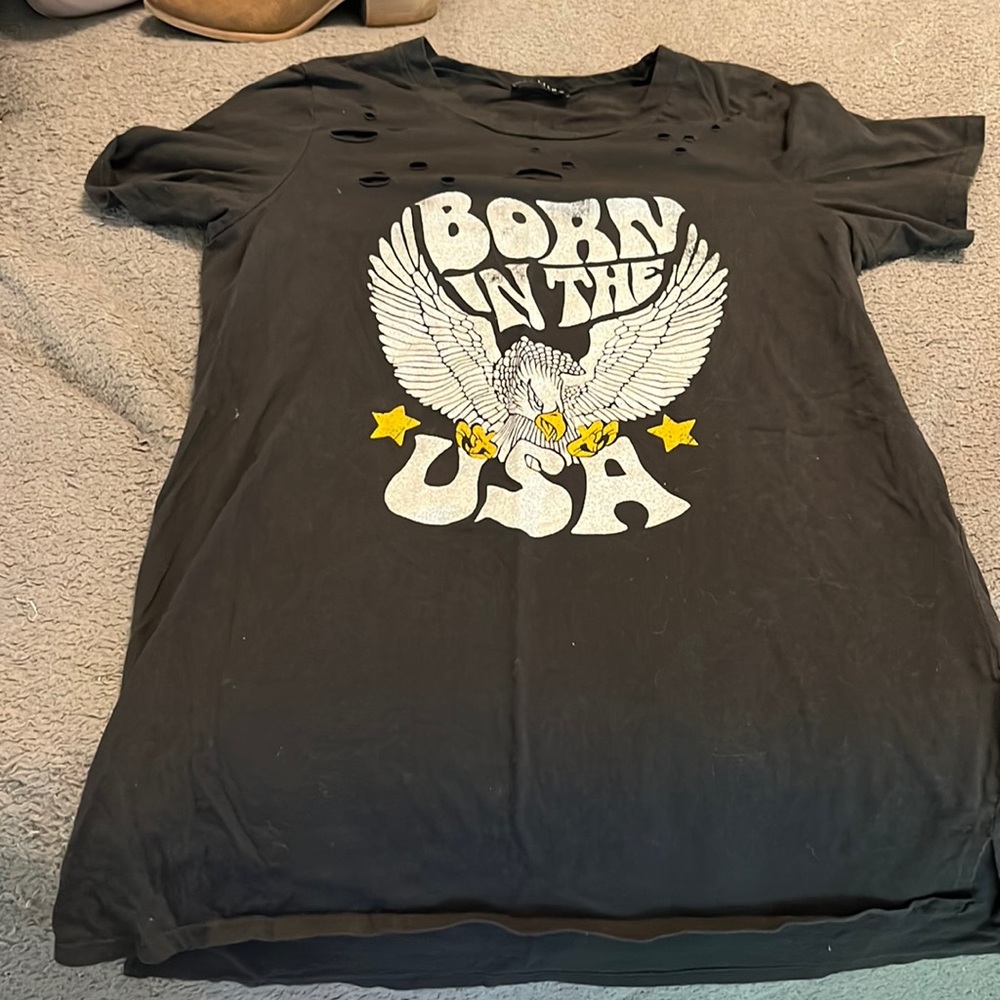 Distressed t shirt